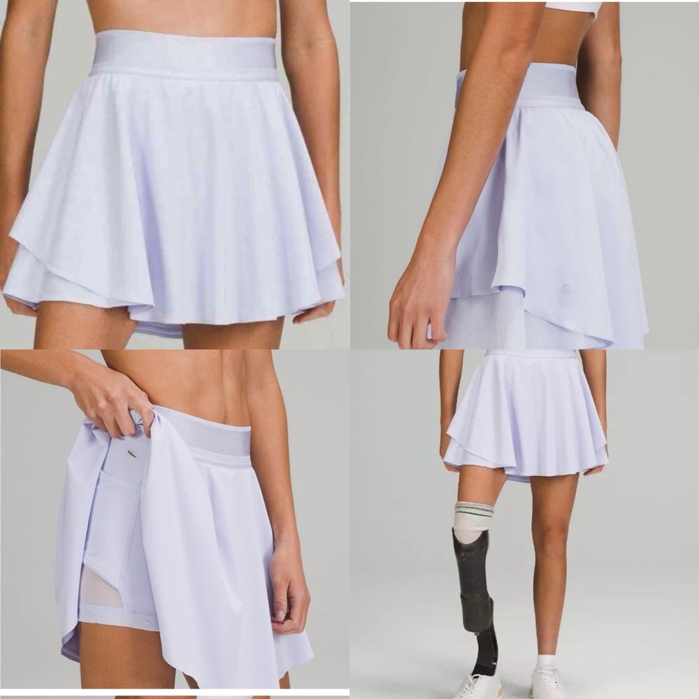 Court Rival High-Rise Skirt - Pastel Blue